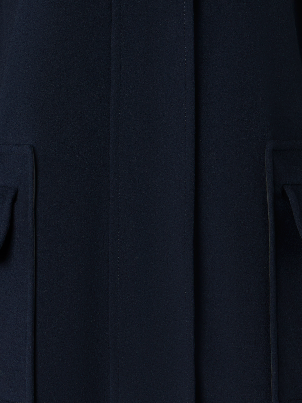 Reversible Wool and Shell Coat - black - navy - blue - multicolor