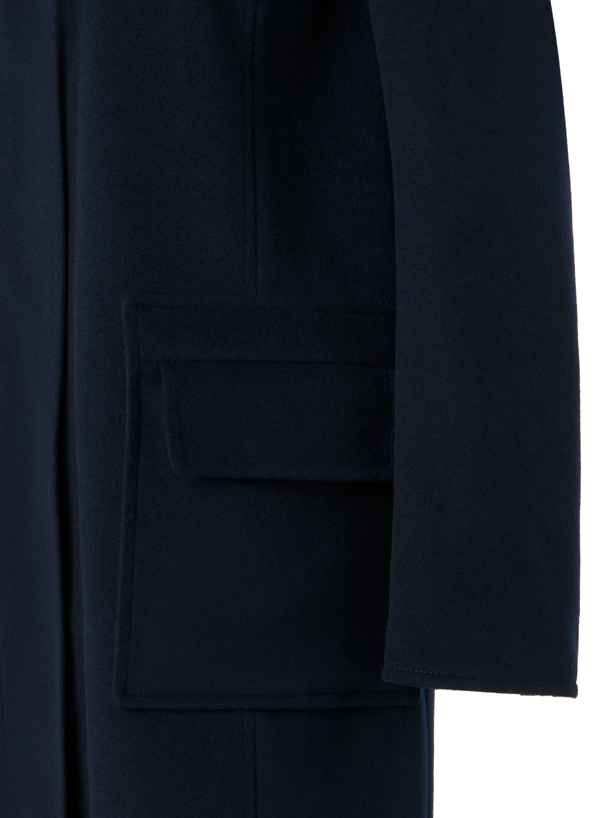 Reversible Wool and Shell Coat - black - navy - blue - multicolor