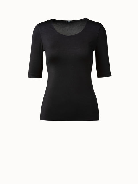 3/4 Length Sleeve Shirt from Silk Jersey