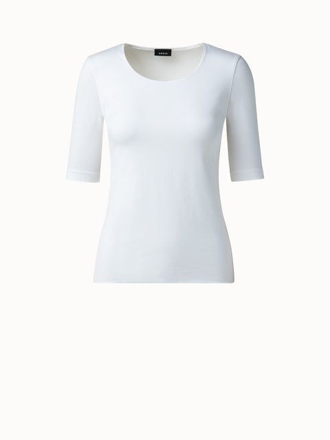 T-Shirt from Cotton Jersey Stretch