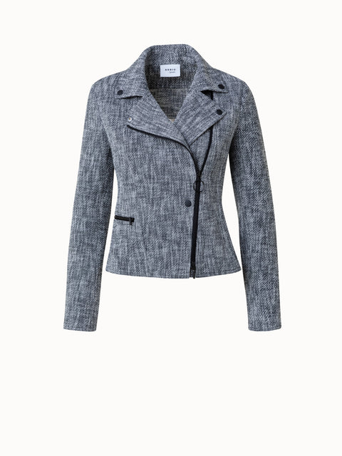 Cotton Stretch Tweed Jacket