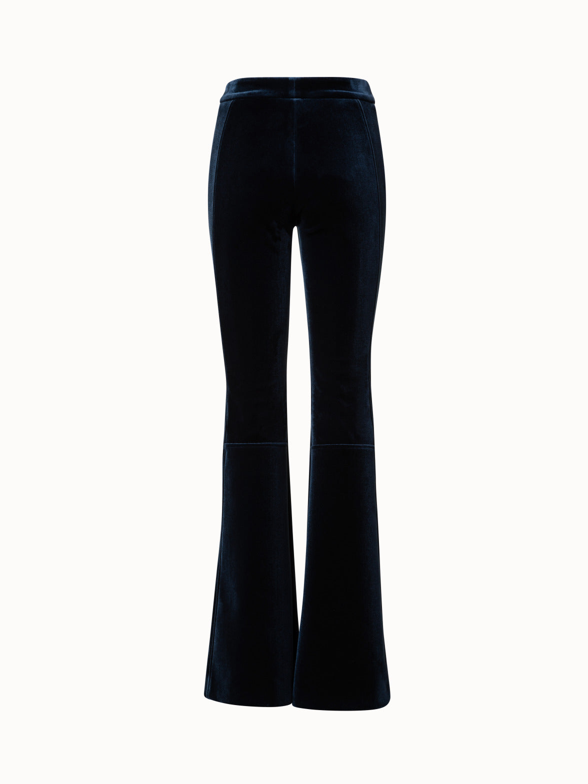 Black Velvet Flare Pants Women's 2023 Autumn High Waisted Elastic