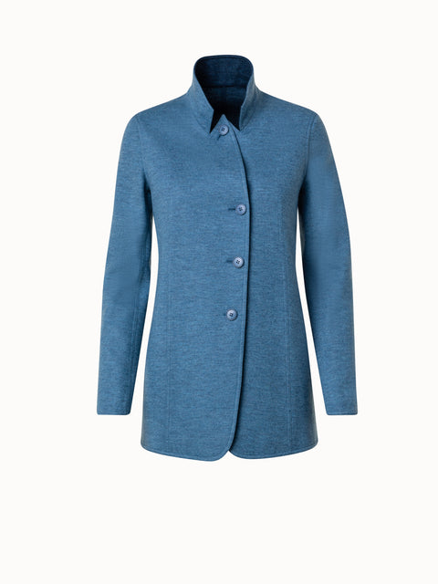 Cashmere Jersey Long Jacket