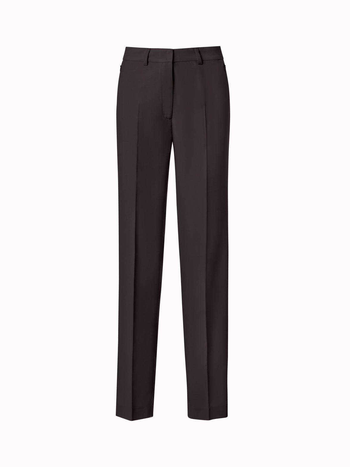Straight Leg Pants in Wool Double-Face