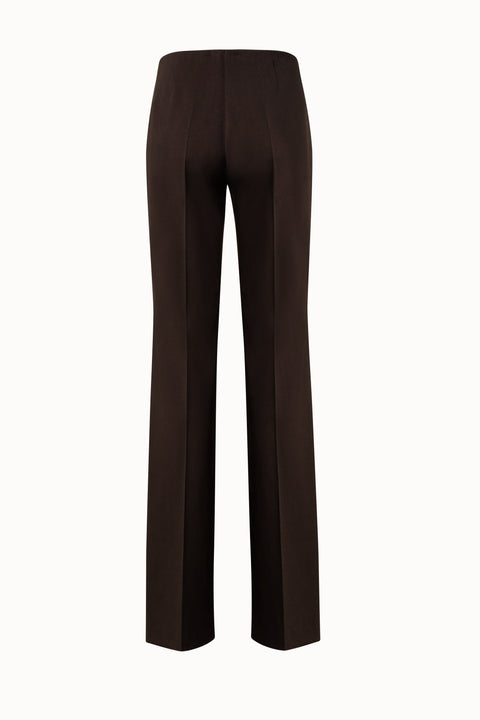 Wool Stretch Double-Face Straight Leg Pants