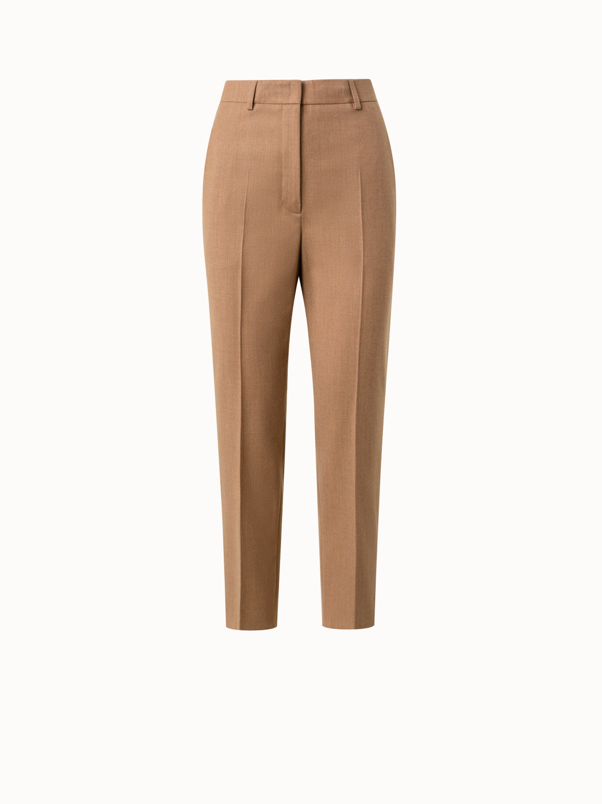 LORO PIANA Cropped pleated wool and cashmere-blend tapered pants |  NET-A-PORTER