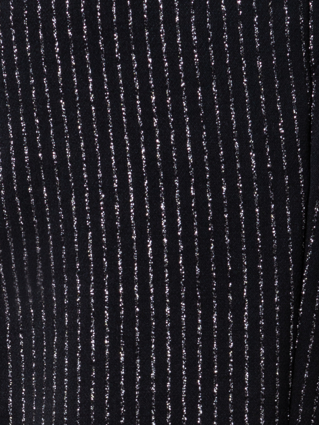 Pebble Crêpe Straigth Leg Pants with Metallic Pin Stripes