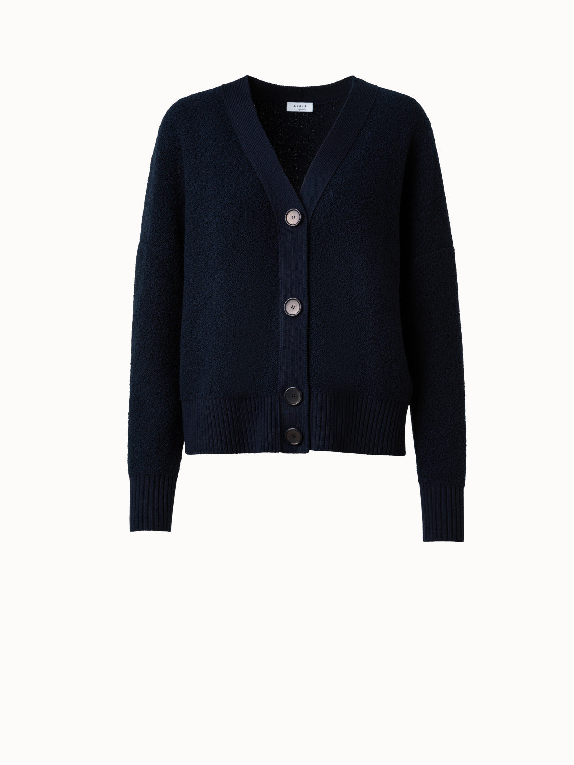 $142 Il Gufo Italian on sale girls soft navy thin wool blend Cardigan