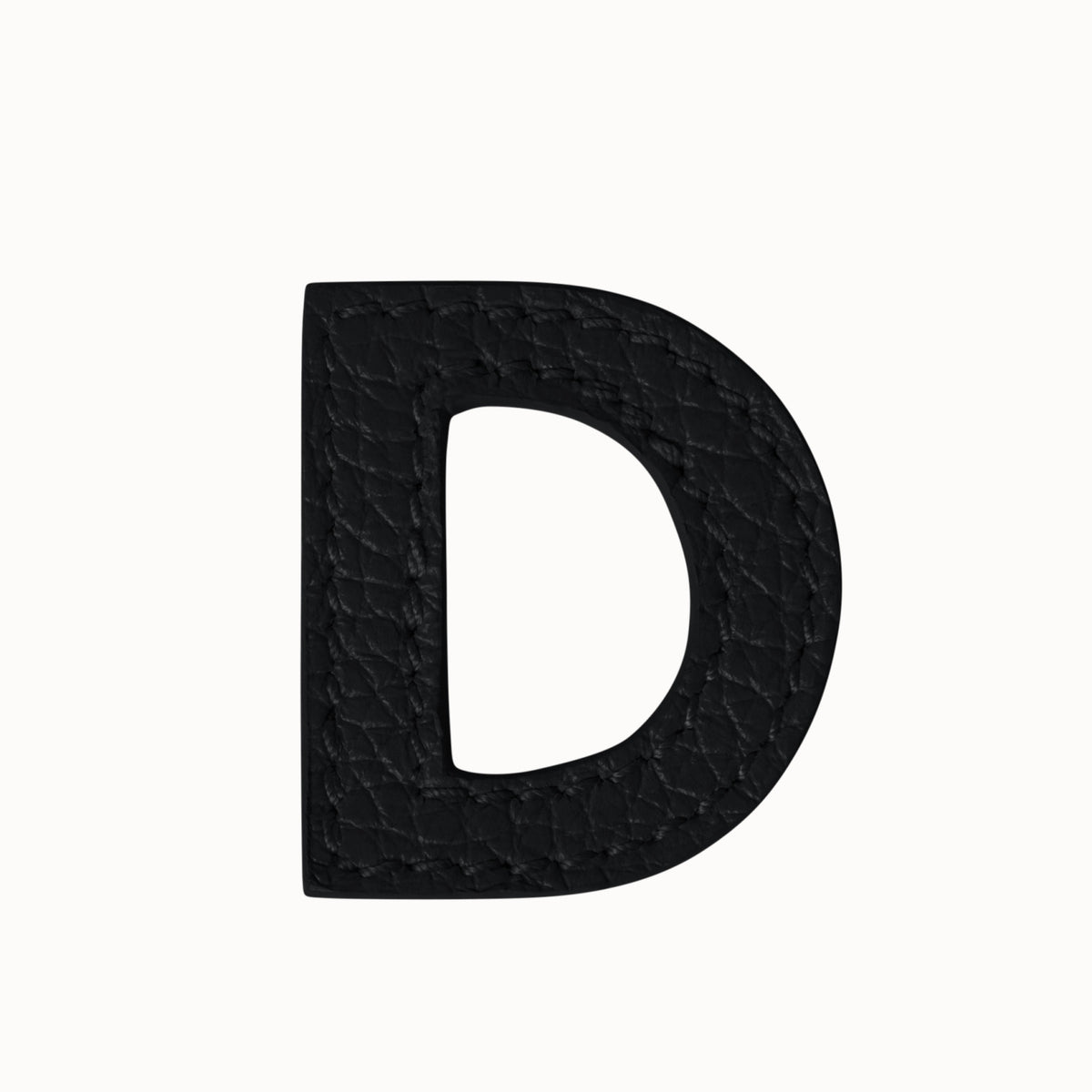 D – Letter - black