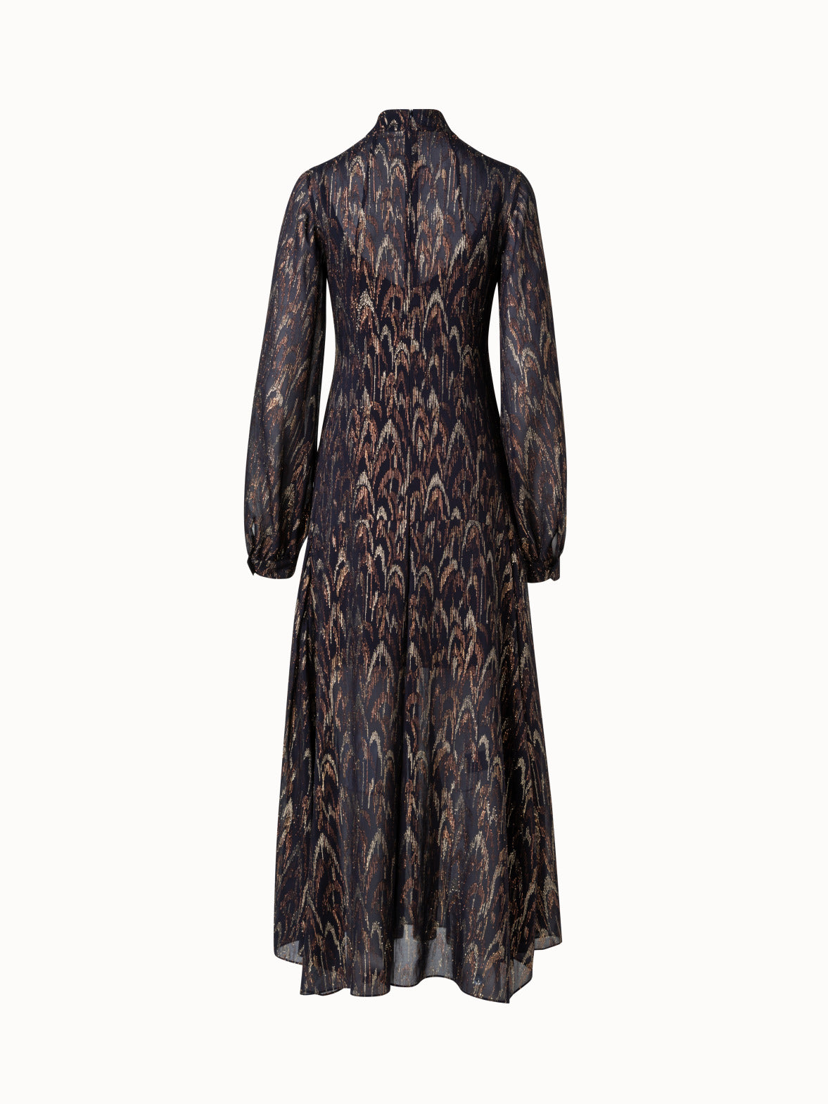 Silk Lurex Jacquard Midi Dress
