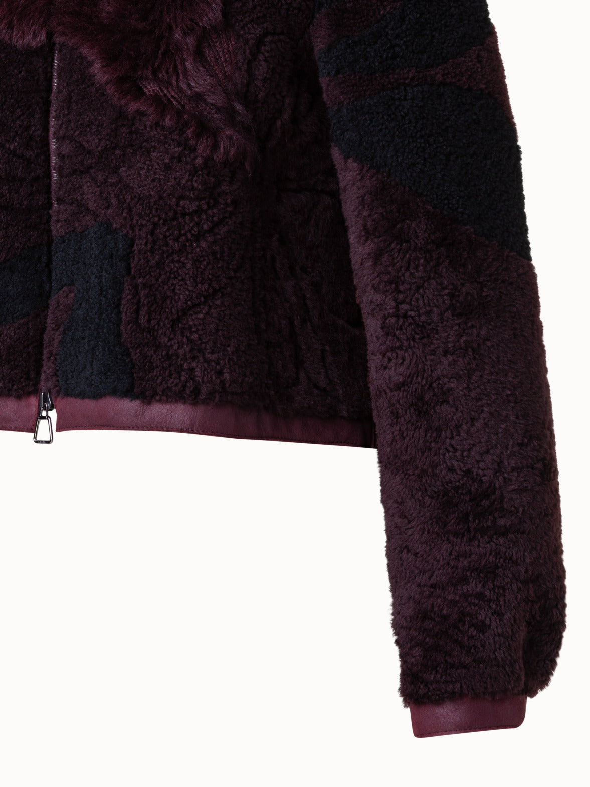 Akris Shearling Short Jacket with Flower Patchwork Details - Bergdorf  Goodman