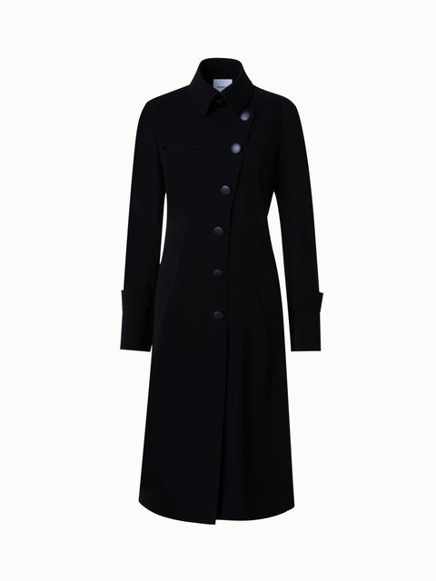Akris punto Wool-Angora Classic Coat
