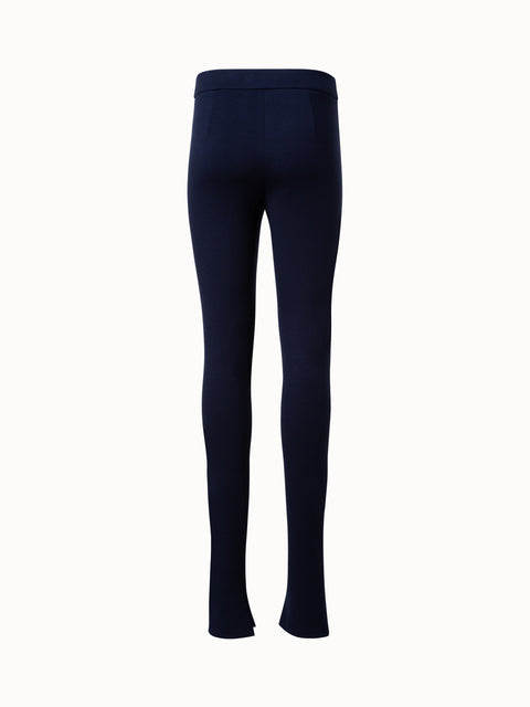 Jersey Stretch Leggings with Slit