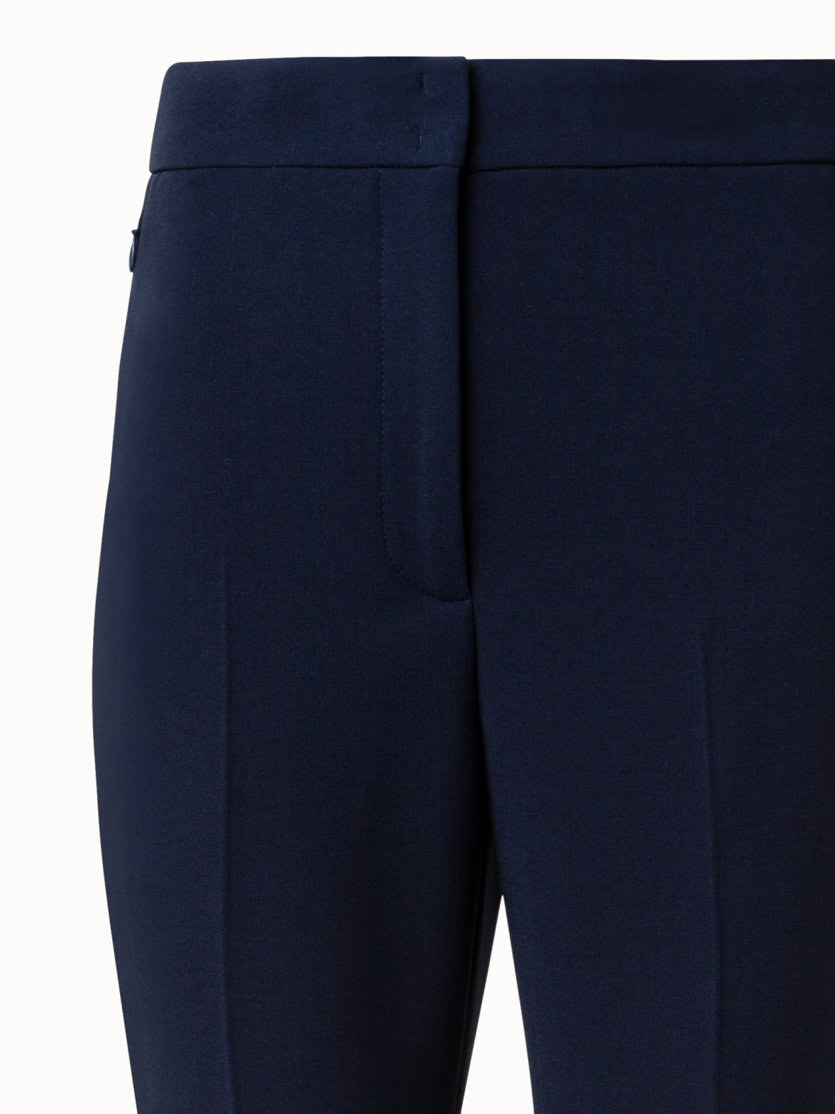 Buy New Womens Navy Stretch Bootleg Trousers