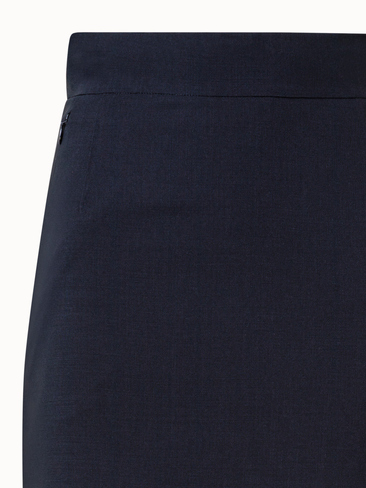 Pencil Skirt from Wool Double-Face with Back Slits