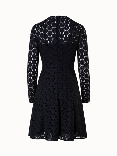 NEW Akris punto Wool Sleeveless V neck Dress in Black - Size 4 #DD84