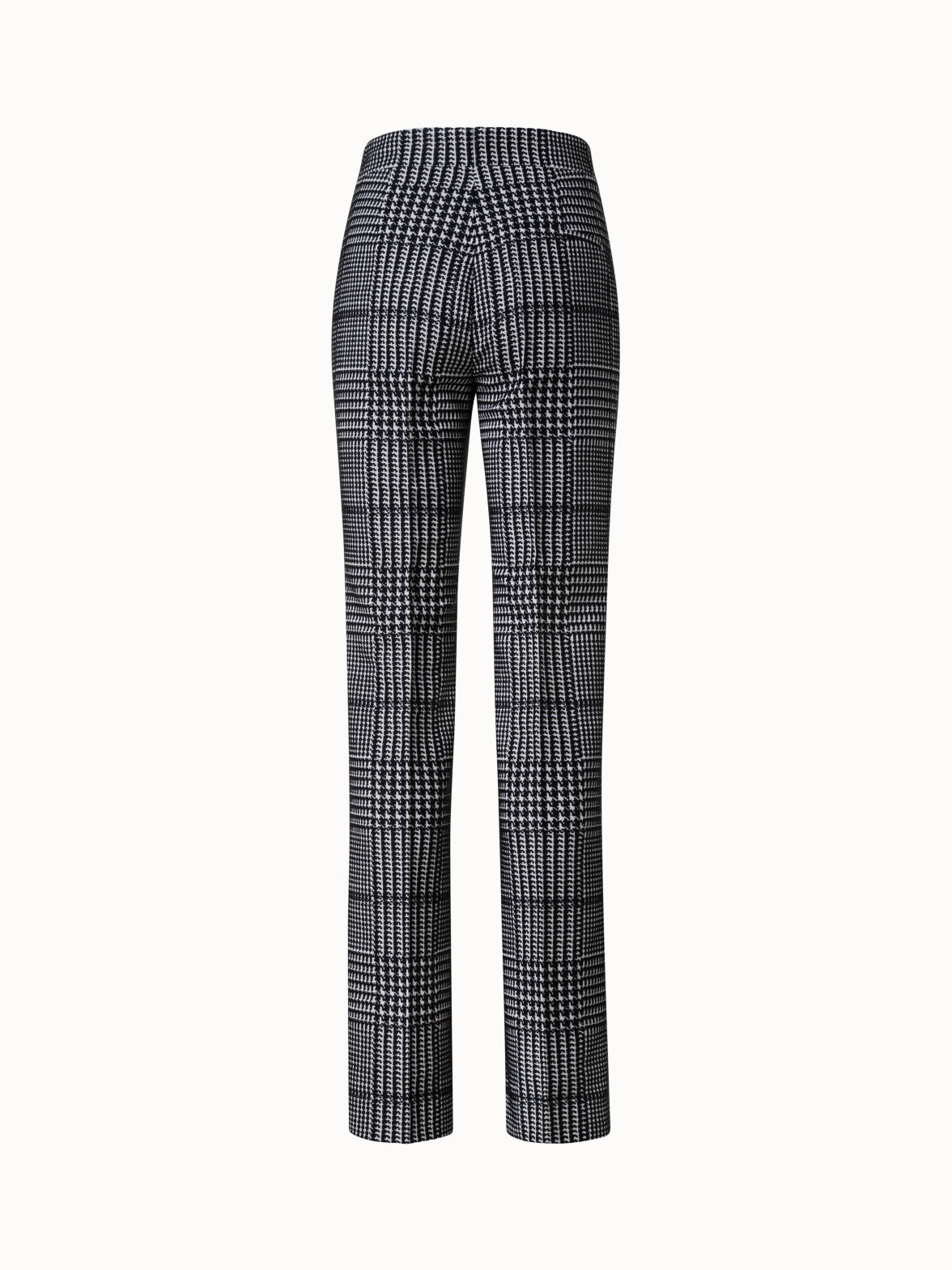 Tailored High-Waisted Glen Check Pants