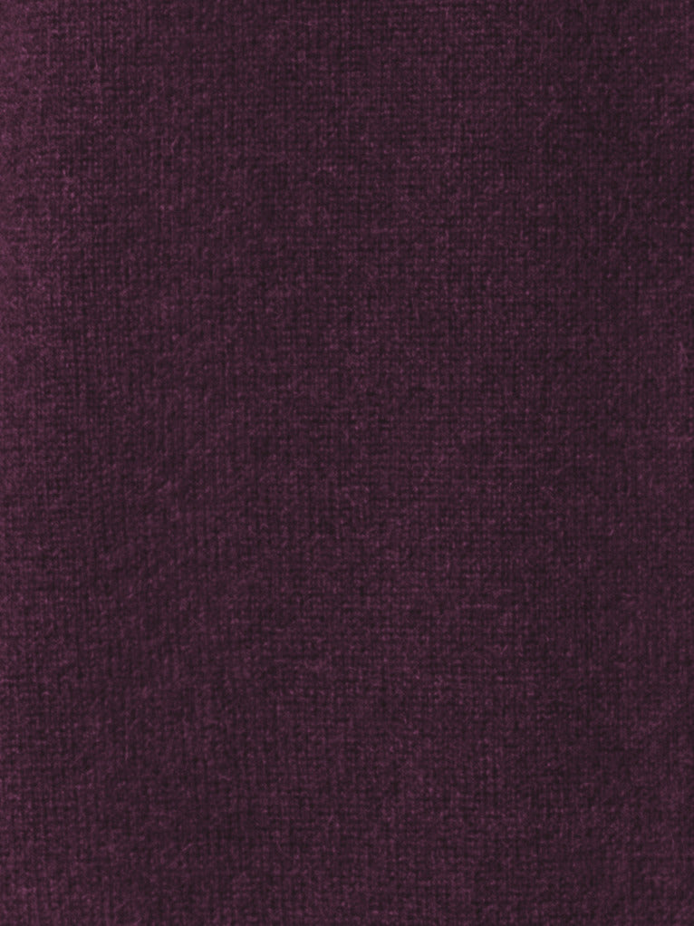 Cashmere V-Neck Pullover - purple