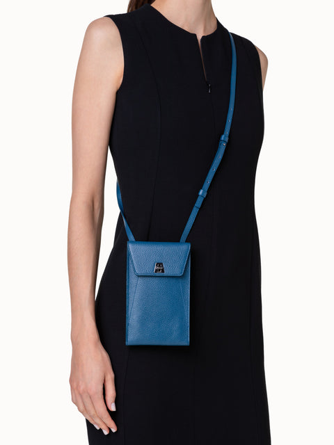 Anouk Phone Pouch in Cervocalf Leather