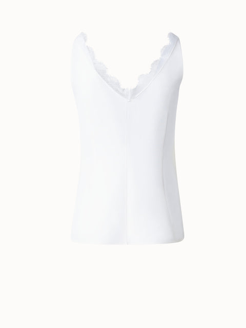 Grenasasilk Women's Silk Tank Tops - Small White
