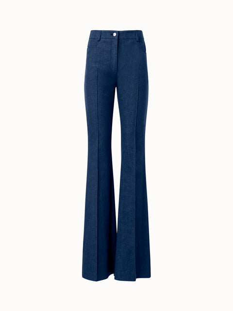 Jeans & Trousers, Legis Women Blue Formal Pants