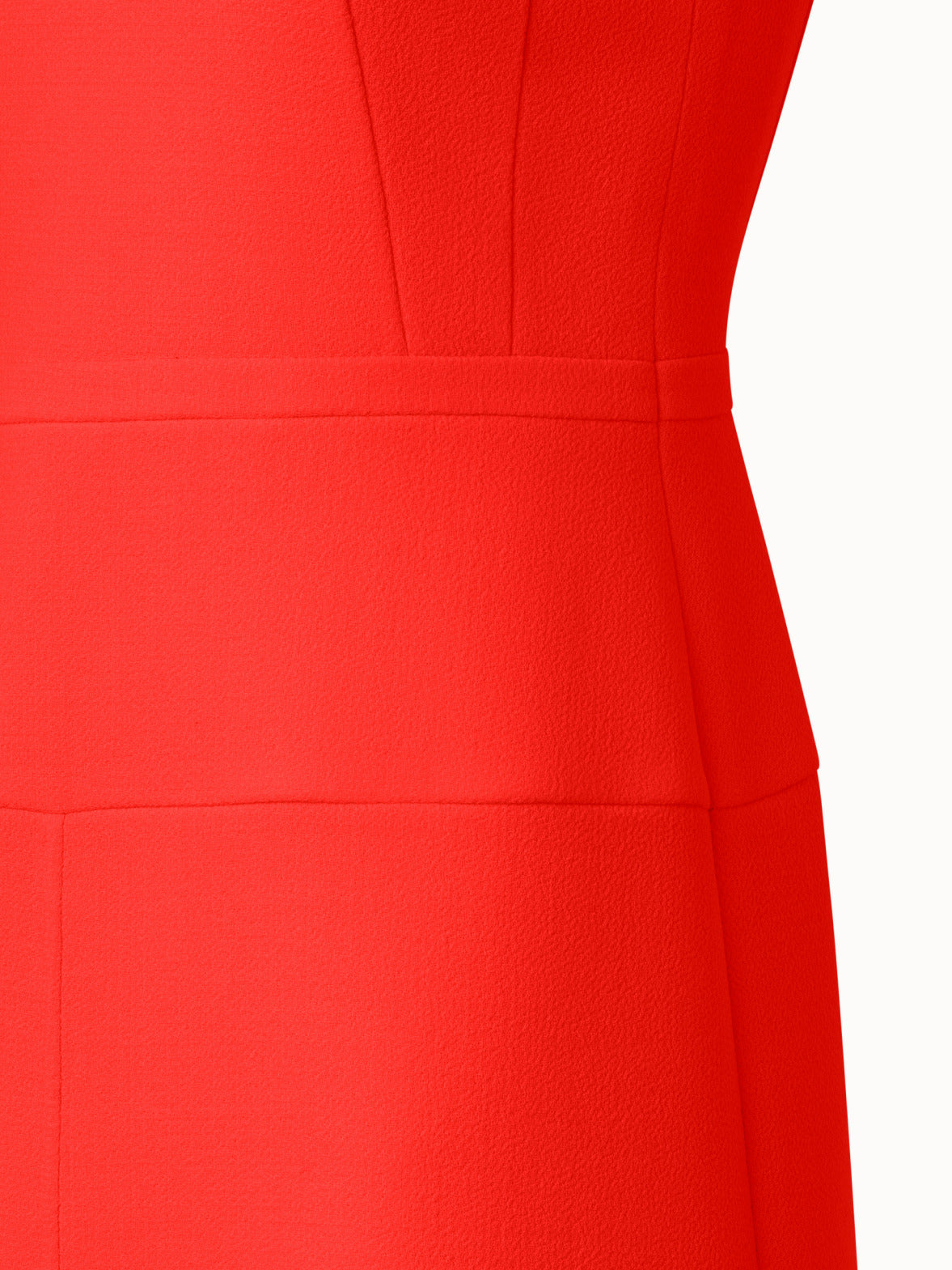 Wool Crêpe Double-Face Sheath Dress with A-Line Skirt