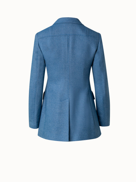 Single Breasted Jacket in Wool Blend