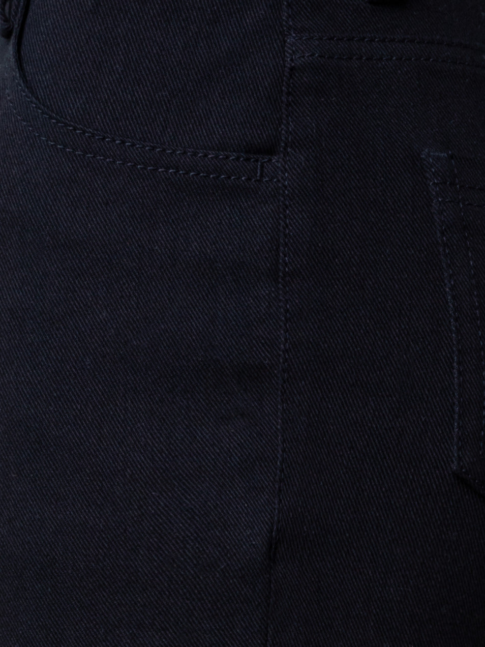 Slim-Fit Cropped Denim Pants - black