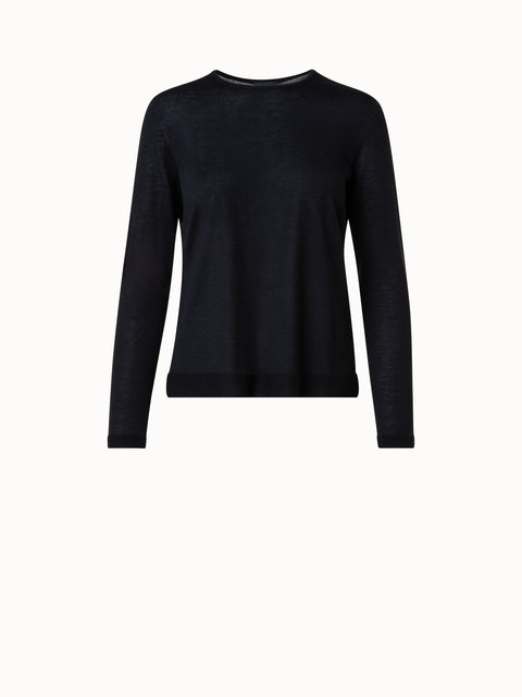 Womens 100% Wool Turtleneck Long Sleeve T-shirt Seamless UnderShirts  -Paradise Silk