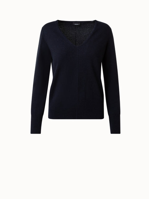 100% Cashmere Reversible Double Vnk Sweater Favorites by Subtle Luxury  Cashmere