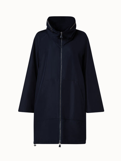 Reversible Cashmere and Silk Parka