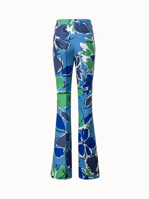 Commonry The Silky Print Pant In Scarf Print