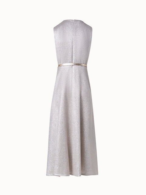 Wool Silk Lurex Midi Dress