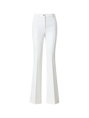 Bootcut Cotton Silk Stretch Double-Face Pants