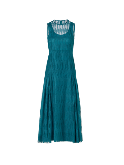 Designer Sleeveless High Plains Midi Dress - green