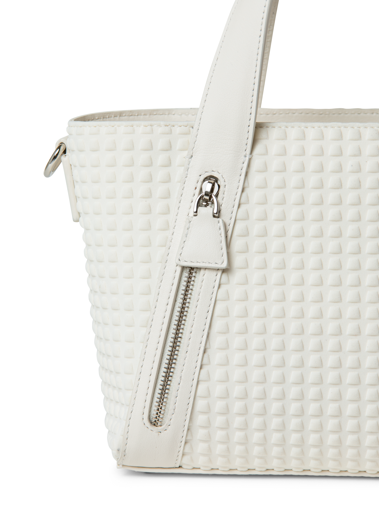 Designer Alexa Little Zip Top Handle Tote - neutral - white