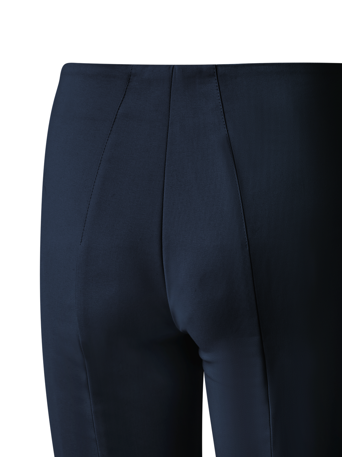 Designer Slim Cotton Techno Stretch Pants - navy - blue
