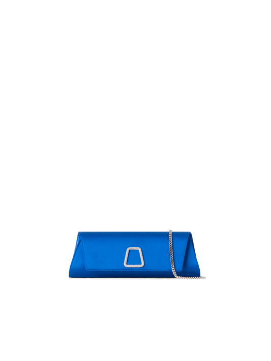 Designer Anouk Small Trapezoid Clutch - blue