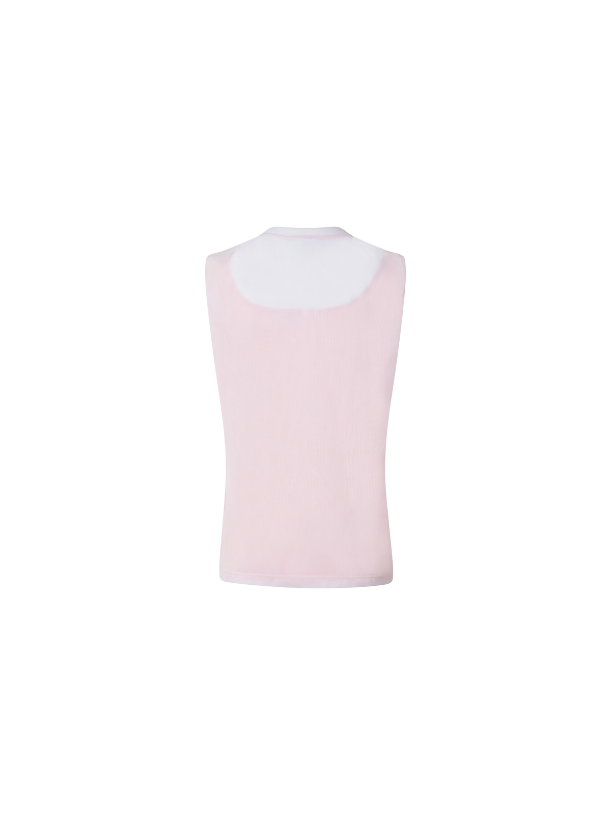 Designer Sheer Double-Layer Top - pastel - pink