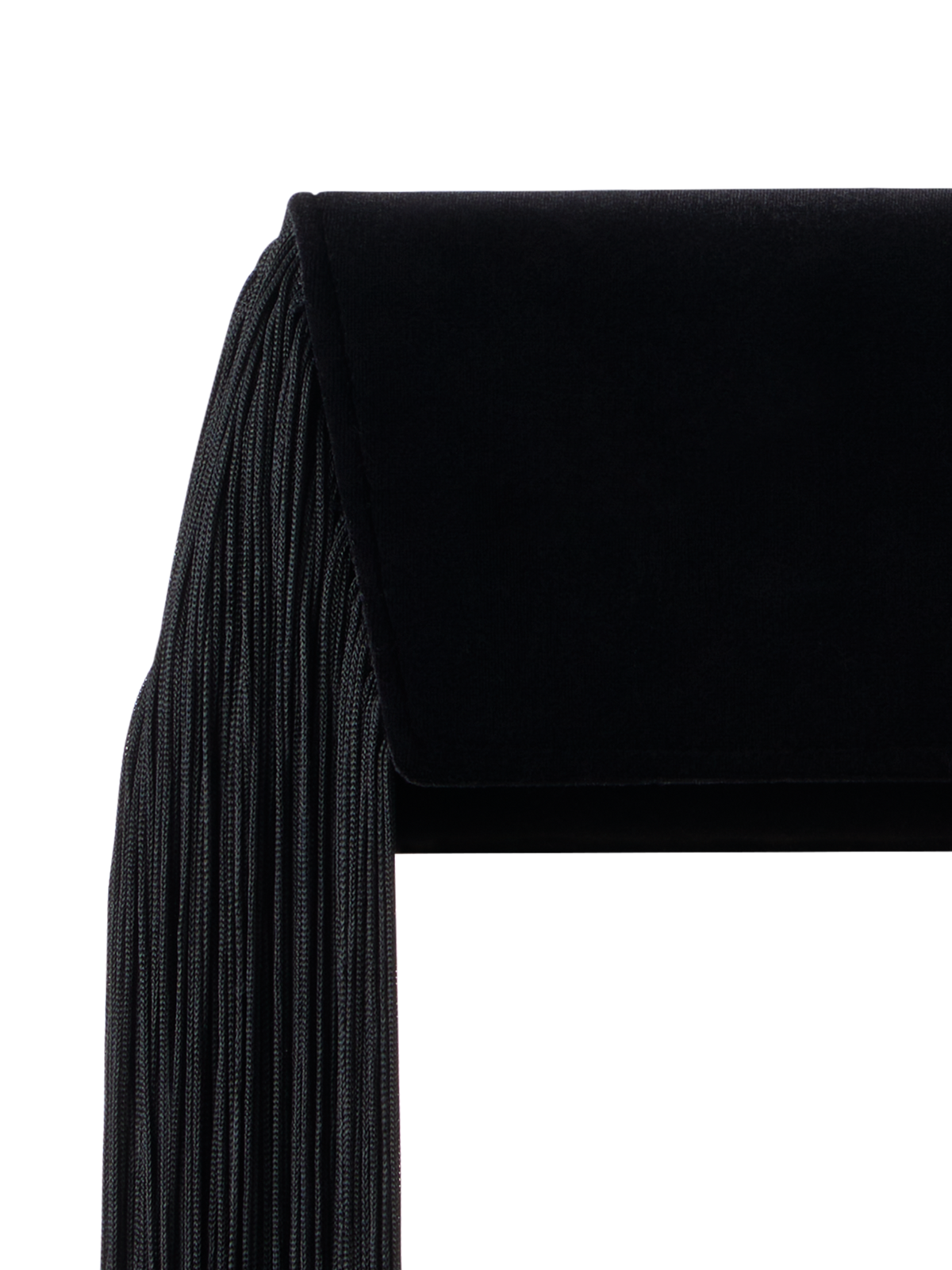 Designer Anouk Small Trapezoid Clutch - black