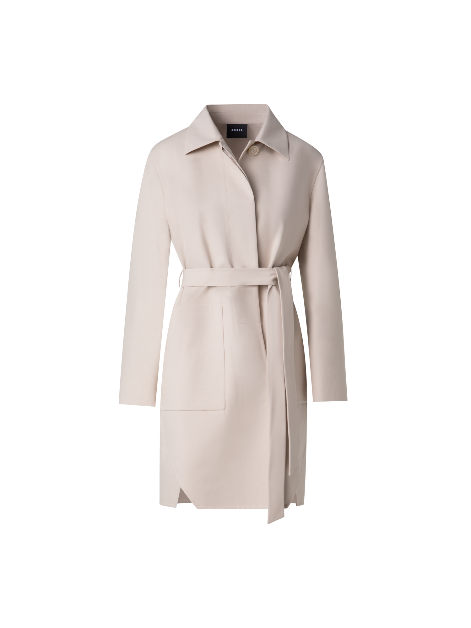 Designer Short Coat in Cotton Double-Face - neutral - beige