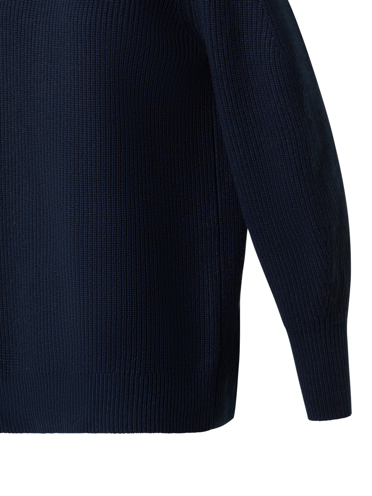 Designer Wool Cashmere Blend Turtleneck Knit Sweater - navy - blue