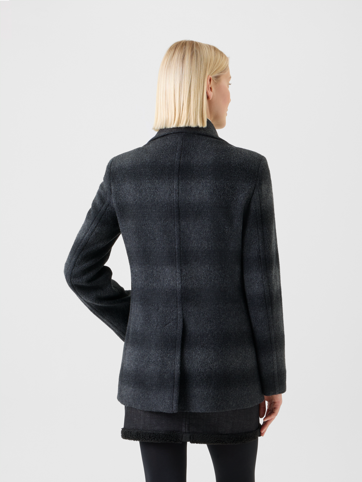 Designer Blurred Check Peacoat - neutral - grey - multicolor #editorial