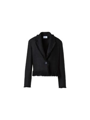 Cropped Bouclé Tweed Jacket – Akris Inc.