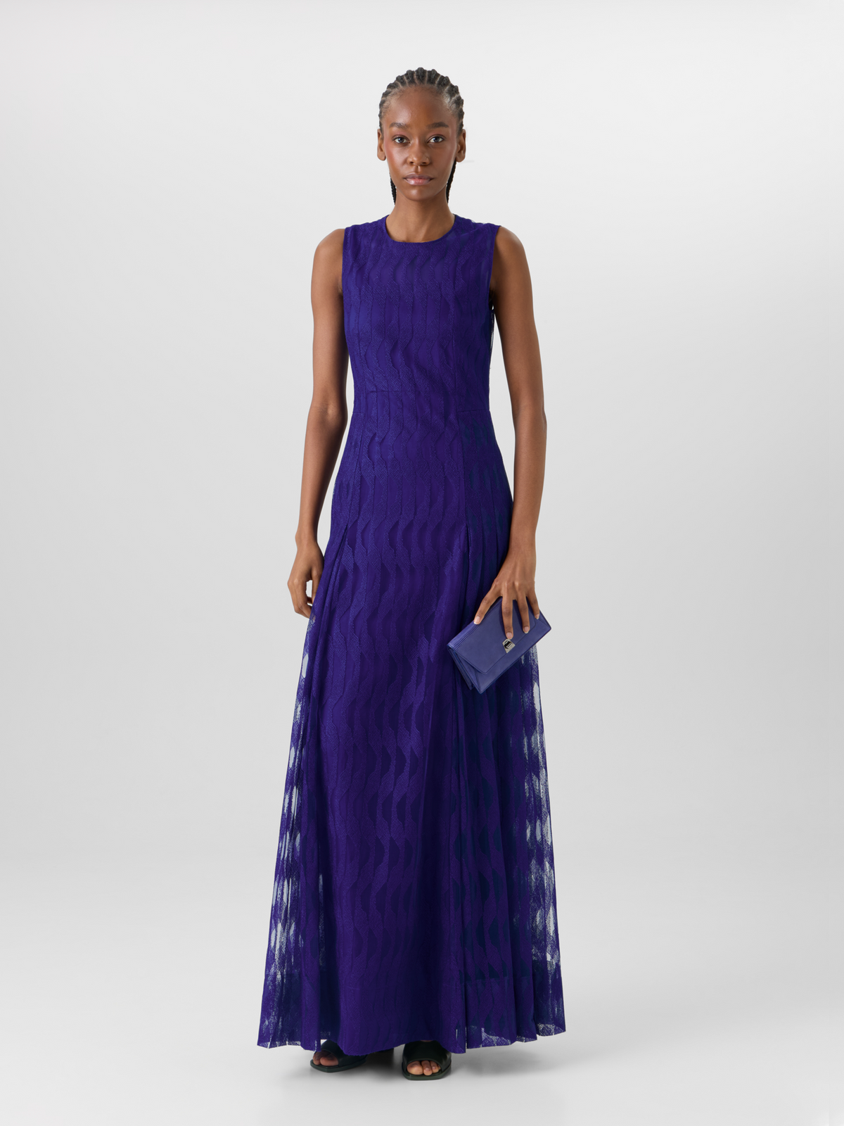 Designer Sleeveless High Plains Gown - purple #editorial
