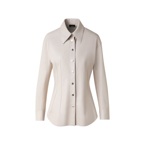 Fitted Leather Blouse