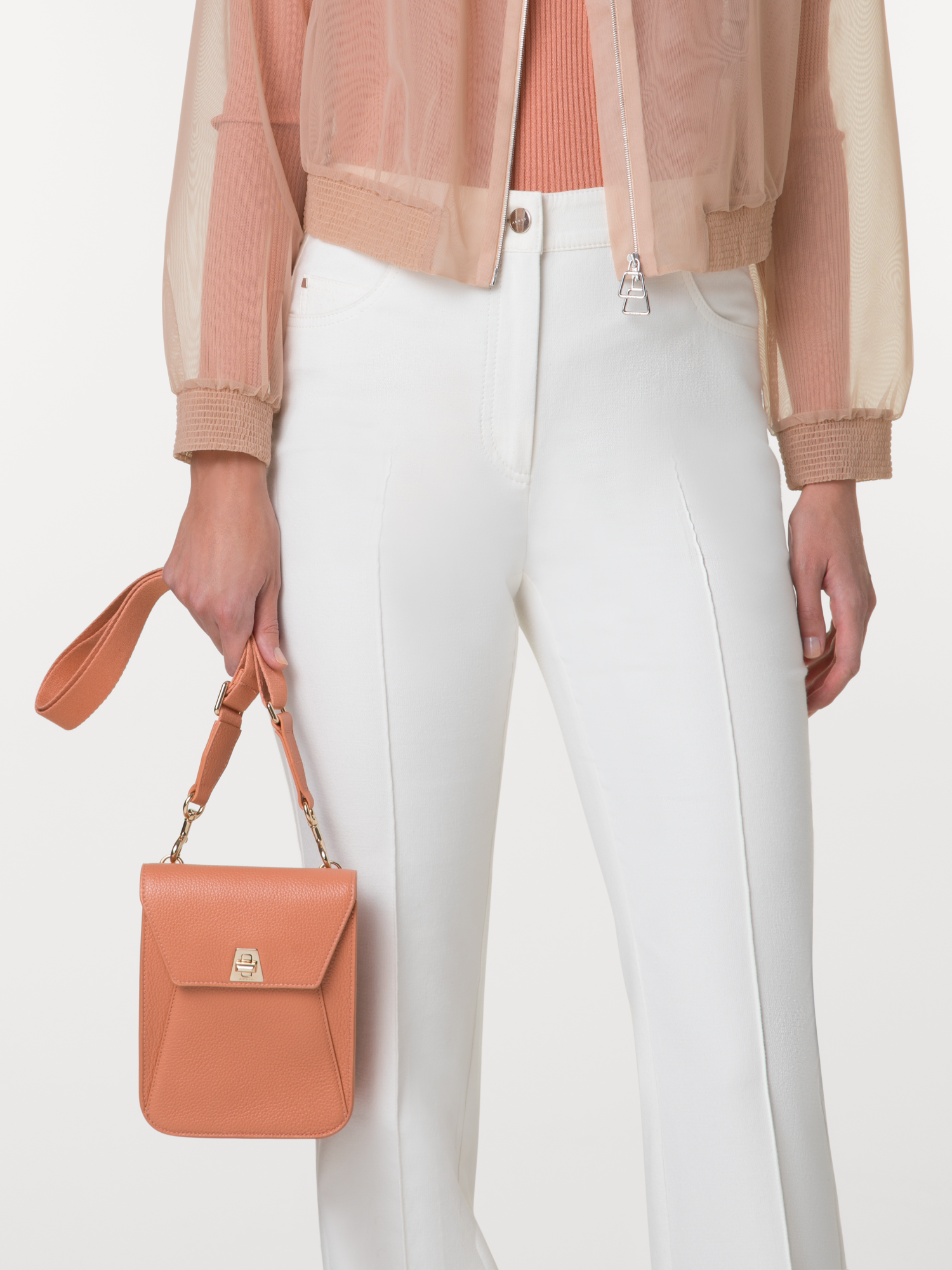 Designer Anouk Mini Messenger Bag - pastel - pink - orange 