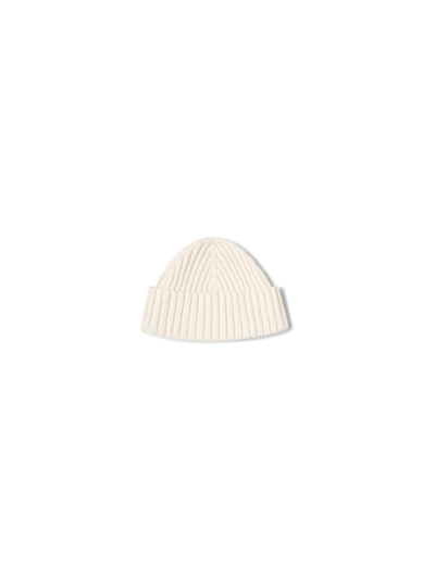 Designer Wool Cashmere Beanie - white