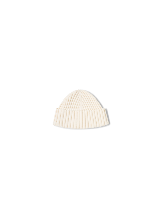Designer Wool Cashmere Beanie - white