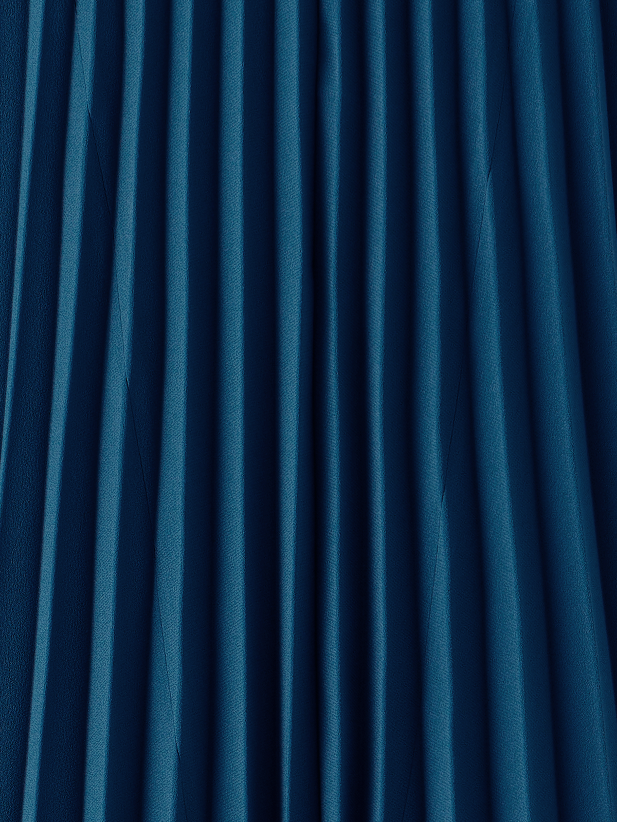 Designer A-Line Plissé Halter Midi Dress - navy